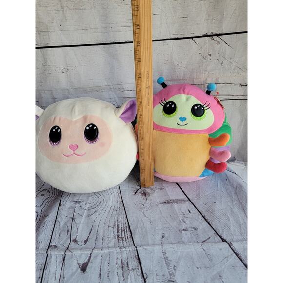 Ty Squish A Boo Fluffy The Lamb Ness Caterpillar 8 Inch Plush Stuffed Animal Toy - Picture 4 of 8